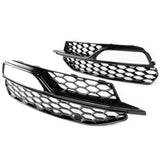 RS3 Style Honeycomb Front Grilles and Fogs for Audi A3 8v S-LINE & S3