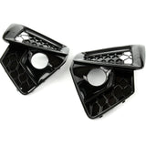 Audi A4 B9 Facelift RS4 Style All Gloss Black Honeycomb Front Bumper Grille and Fog Light Covers Kit