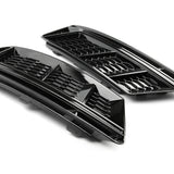 Audi A4 B9 2015-2019 RS4 Style Honeycomb Black Front Grilles Kit