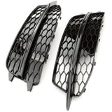 Audi A6 C7 RS6 Style Honeycomb Front Bumper Grilles Full Kit S-Line