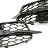 Audi A6 C7 RS6 Style Honeycomb Front Bumper Grilles Full Kit S-Line