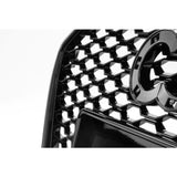 RS6 Style Front Bumper Grille Gloss Black Honeycomb to fit Audi A6 C7 Facelift