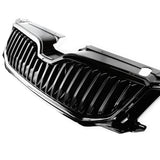 All Gloss Black Front Bumper Upper Grille For Skoda Octavia Mk3 2013-16