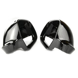 Gloss Black Painted Door Wing Mirror Covers Pair Left Right Side To Fit Skoda Octavia Mk2