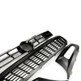 All Gloss Black Front Bumper Grilles Kit for VW Polo 6R 2009 - 2013
