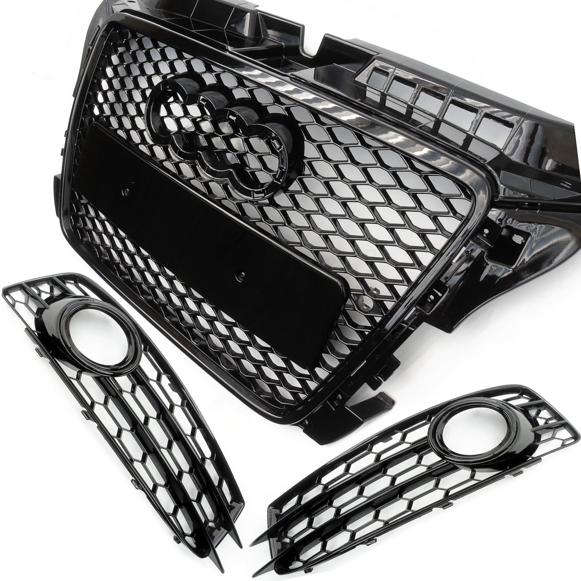 A3 - 8Y: Gloss Black Honeycomb RS Style Grill 20-24
