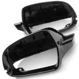 Audi A3 A4 A5 Gloss Black Door Wing Mirror Covers Caps Pair