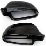 Audi A3 A4 A5 A6 Q3 Black Wing Mirror Covers Caps Pair