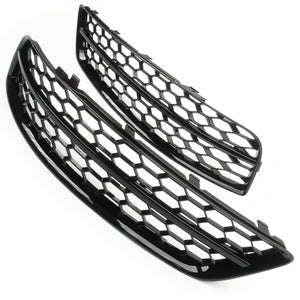 Audi A3 8P 2008-12 Honeycomb RS Style Lower Side Bumper Grilles Covers