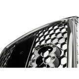 Audi A4 B8 RS4 Style Carbon Fibre Honeycomb Front Grille & Fogs S-Line