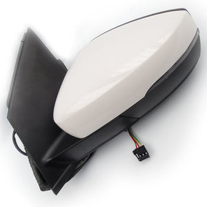 VW Polo 6r mk5 Electric Wing Mirror Left Passenger Side Candy White