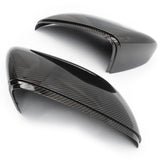 VW Golf mk6 Black Carbon Fibre Effect Door Wing Mirror Covers Caps