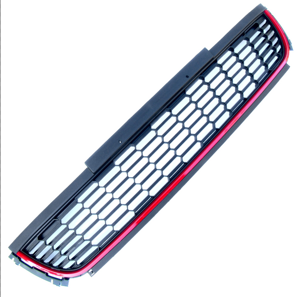 VW Polo 6r Black & Red Front Lower Bumper Grille