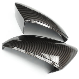 Skoda Octavia mk3 Gloss Carbon Fibre Black Door Wing Mirror Covers Caps