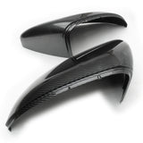VW Golf mk7 Black Carbon Fibre Effect Door Wing Mirror Covers Caps