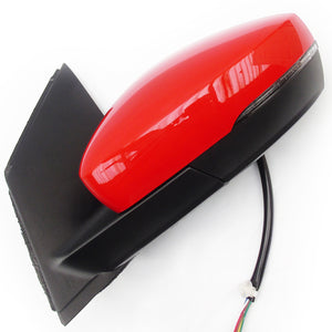 VW Polo 6r mk5 Electric Door Wing Mirror Left Passenger Side Flash Red