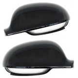 VW Golf mk5 Side Door Wing Mirror Covers Caps Black Left & Right