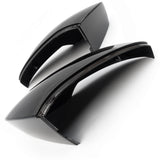 Skoda Octavia 2013-19 Gloss Black Door Wing Mirror Covers Caps Pair