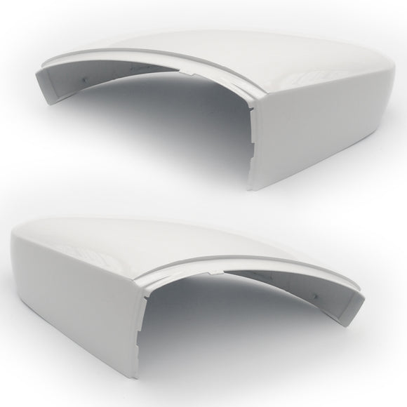 VW Polo 6R 2009-2017 Pure White Wing Mirror Covers Pair Left & Right