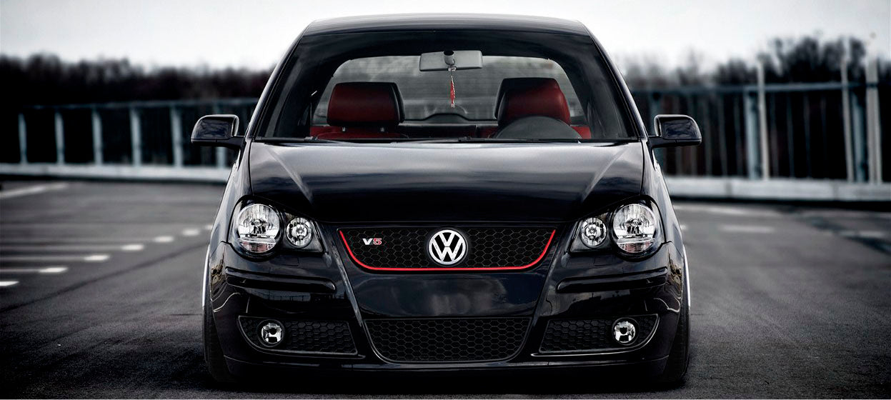 VW Polo (9N3) 05-09 grille - GTI look - Black 